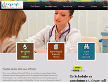 Tablet Screenshot of hopelightclinic.org